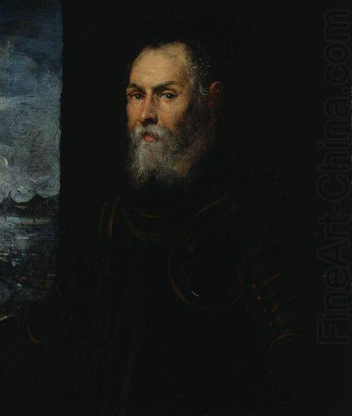 Jacopo Tintoretto Portrait of a Venetian admiral.